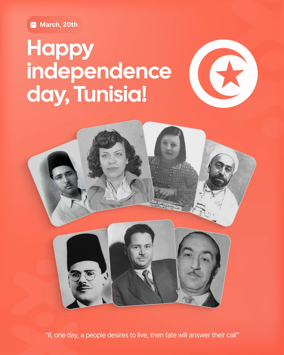 Cynoia post: Happy Independence Day, Tunisia